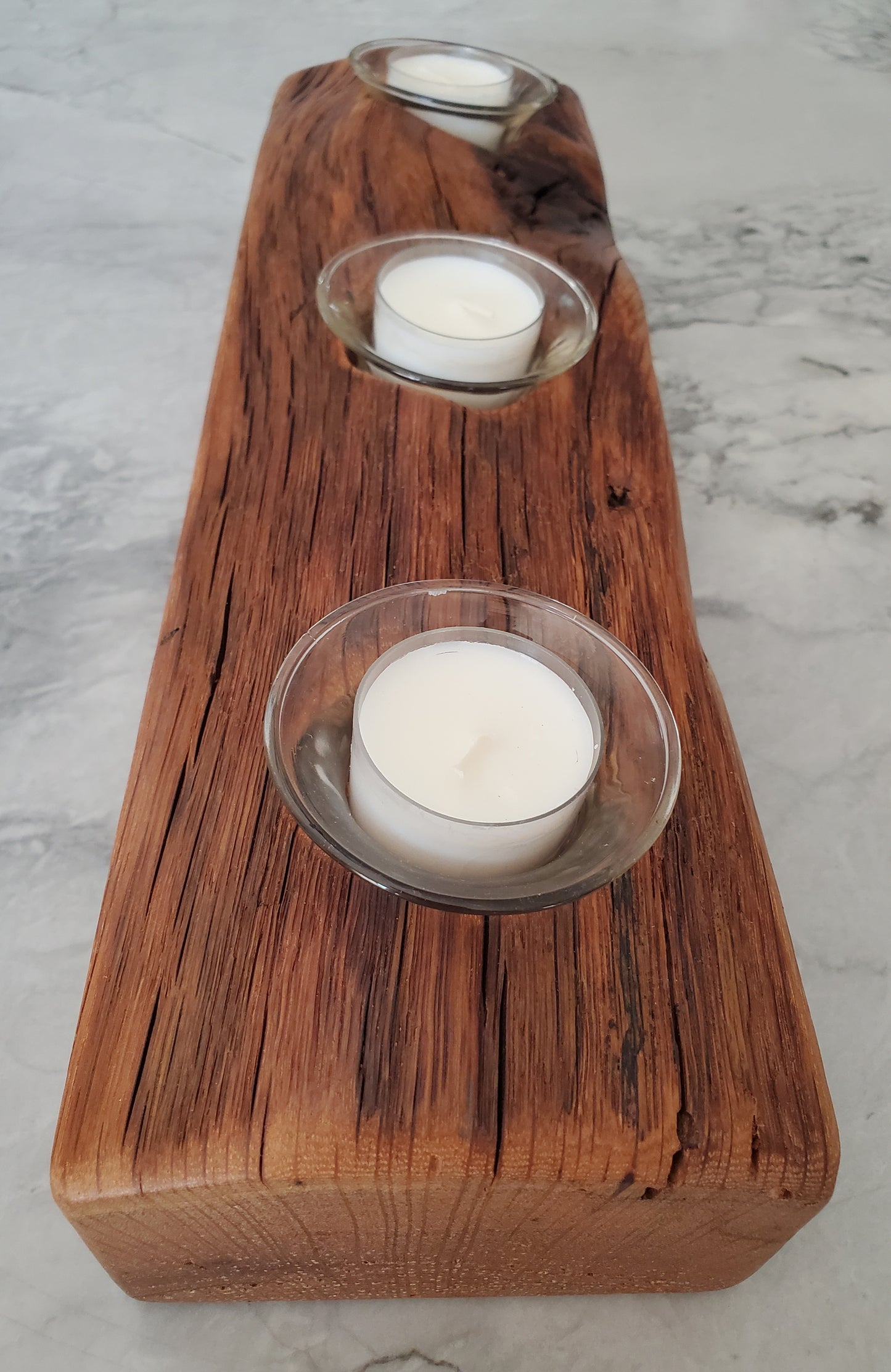 Reclaimed Oak Candle Holder