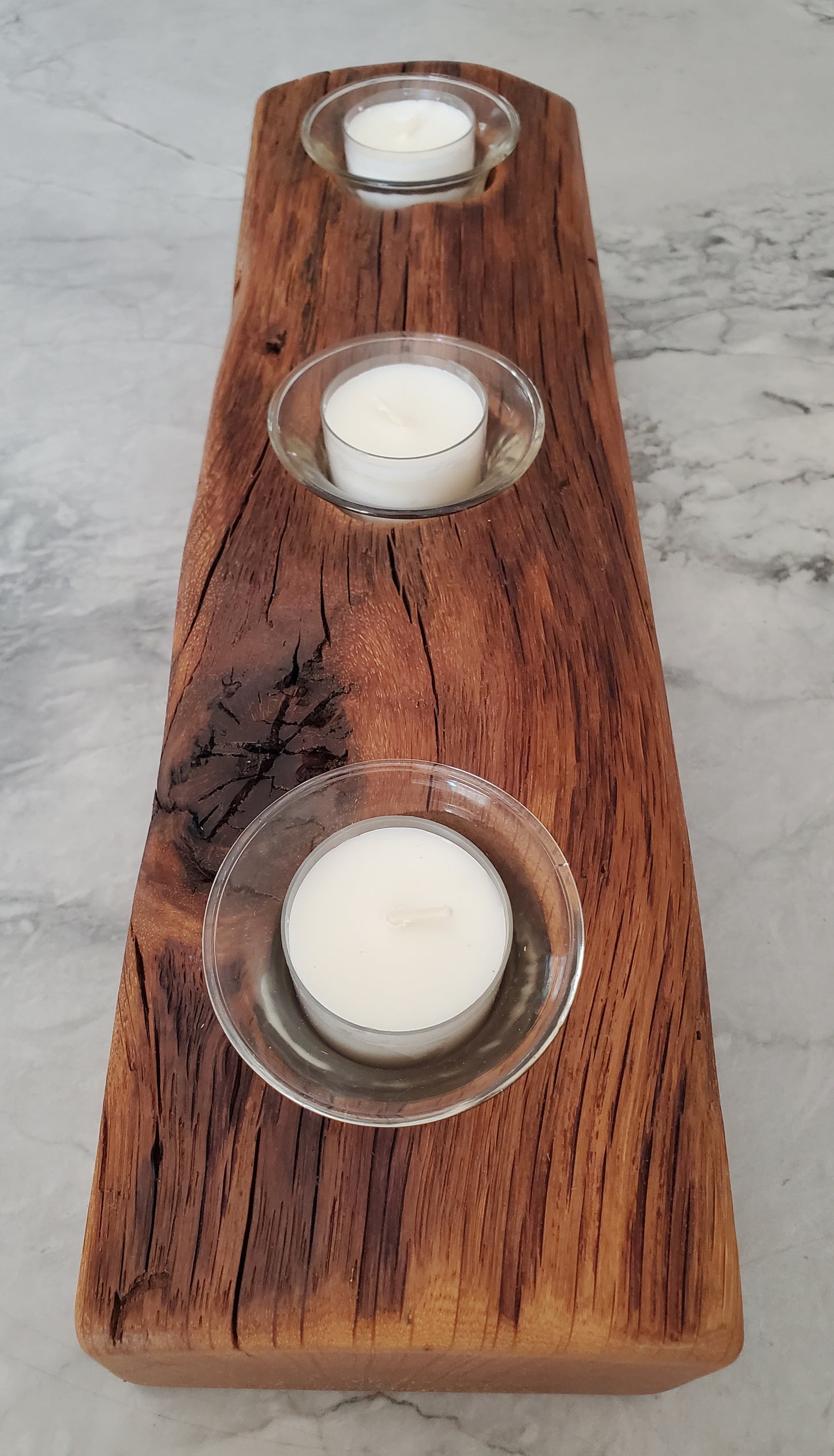 Reclaimed Oak Candle Holder