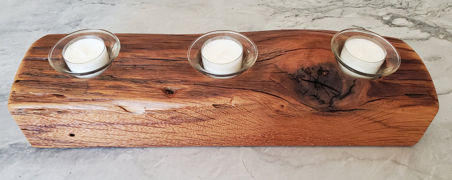 Reclaimed Oak Candle Holder