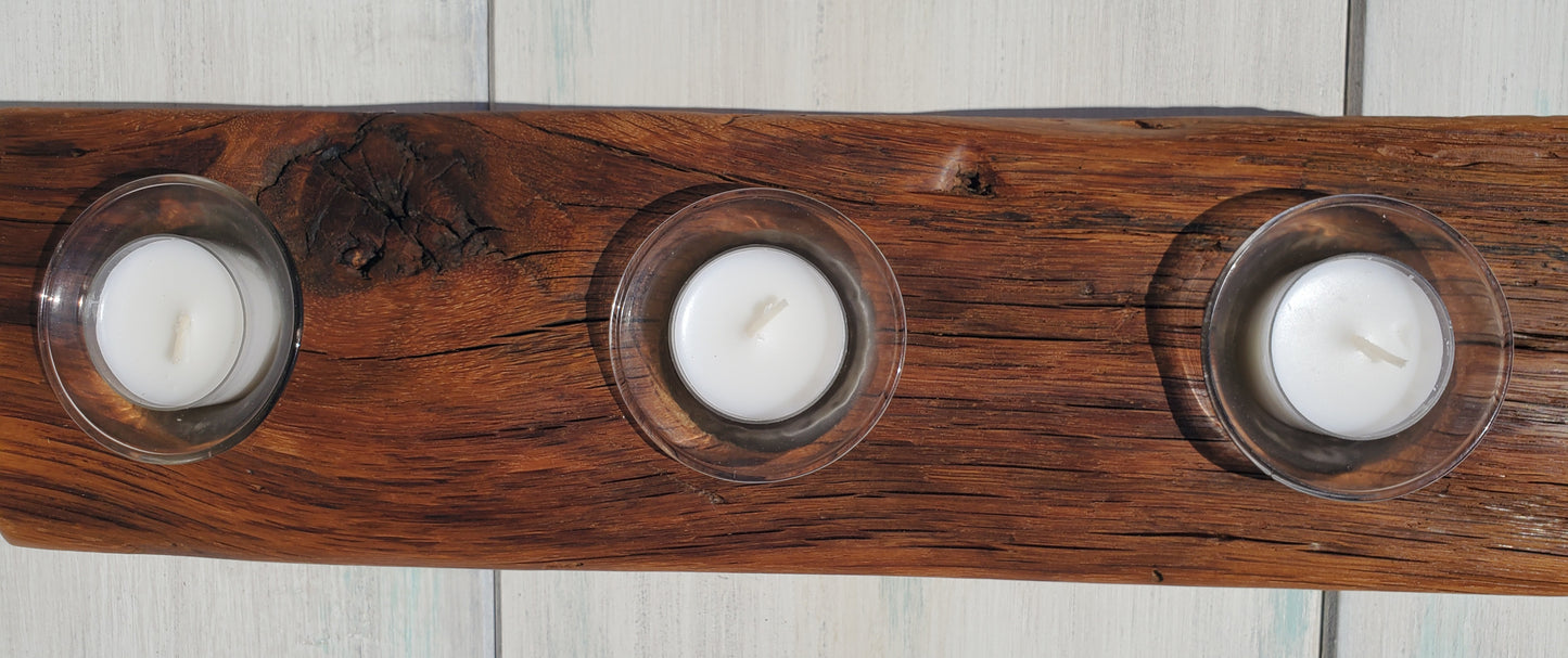 Reclaimed Oak Candle Holder