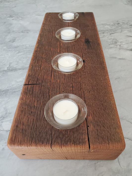 Reclaimed Oak Candle Holder