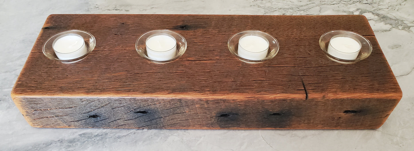 Reclaimed Oak Candle Holder