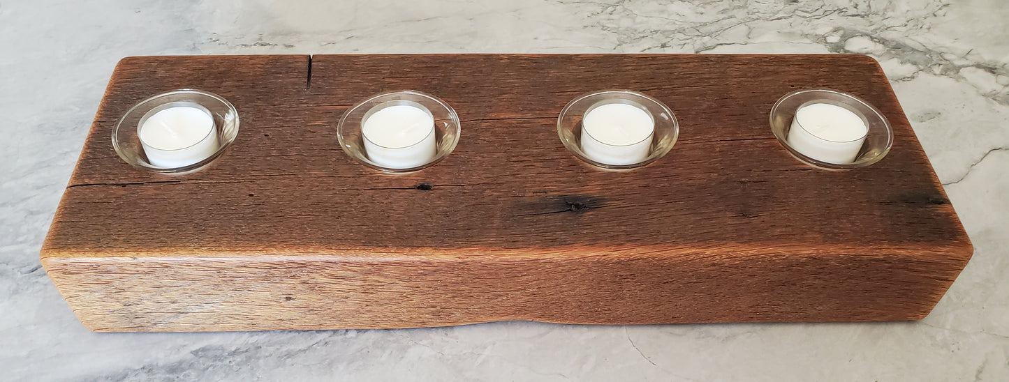 Reclaimed Oak Candle Holder