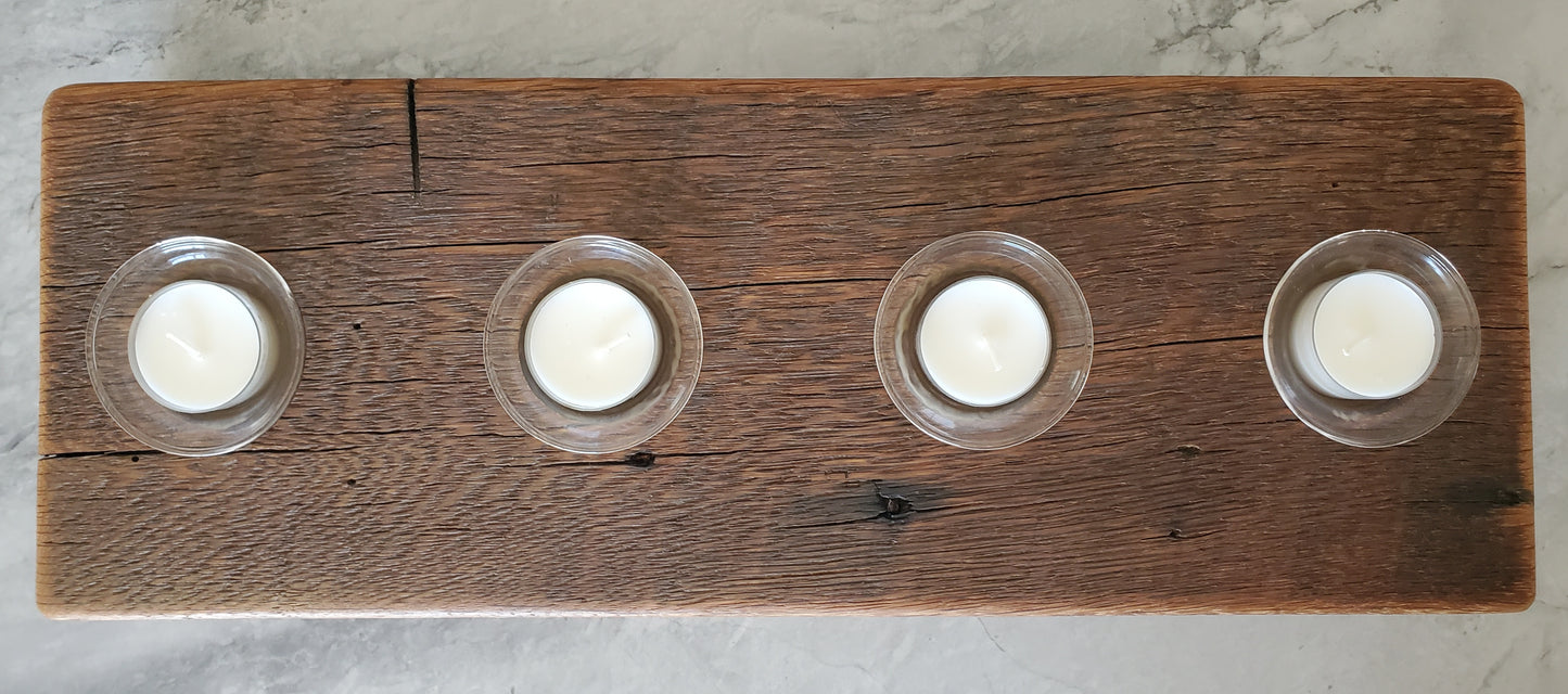 Reclaimed Oak Candle Holder