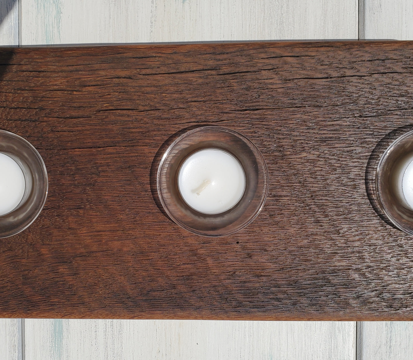 Reclaimed Oak Centerpiece Candle Holder