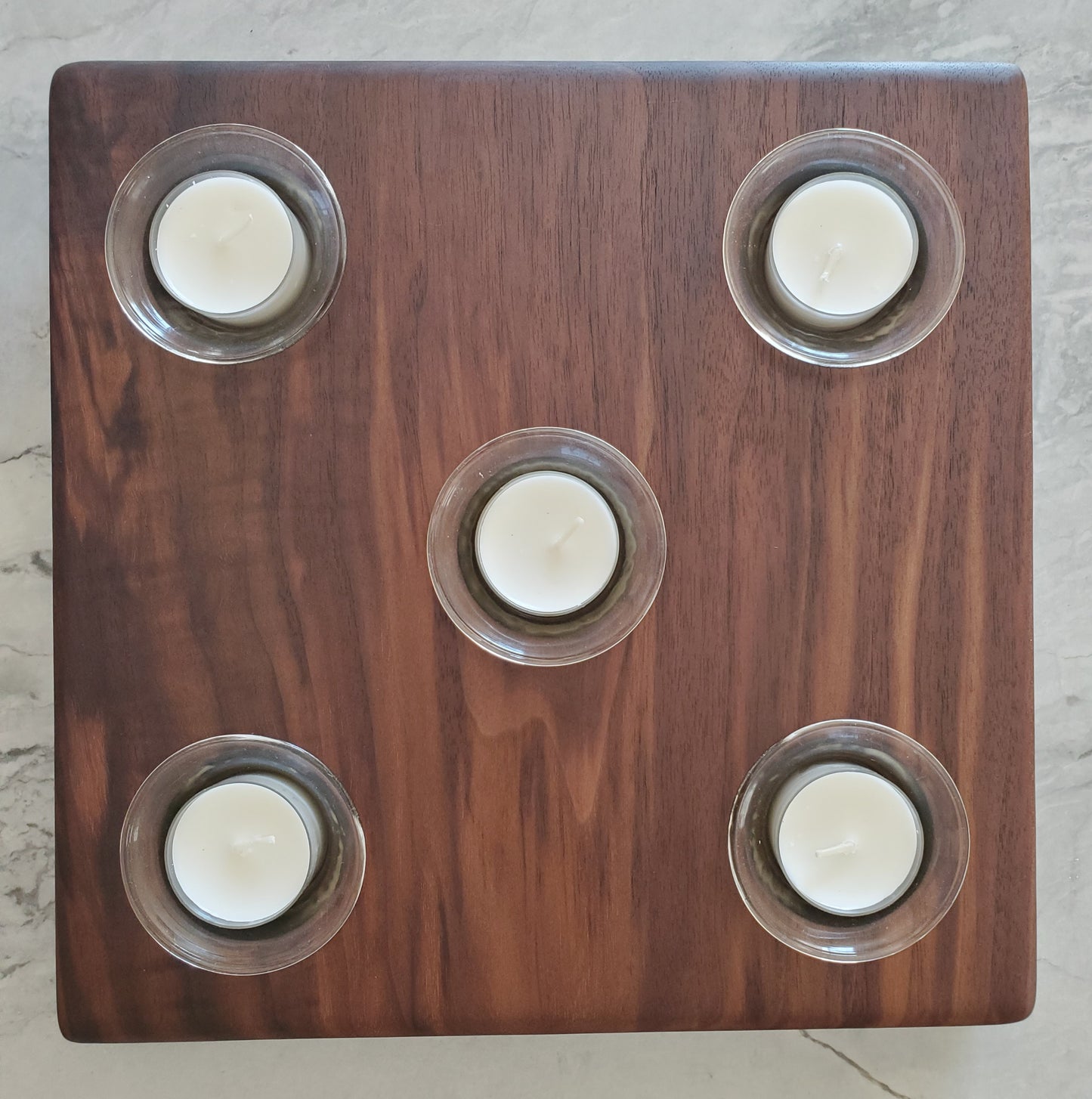 Reclaimed Black Walnut Centerpiece Candle Holder