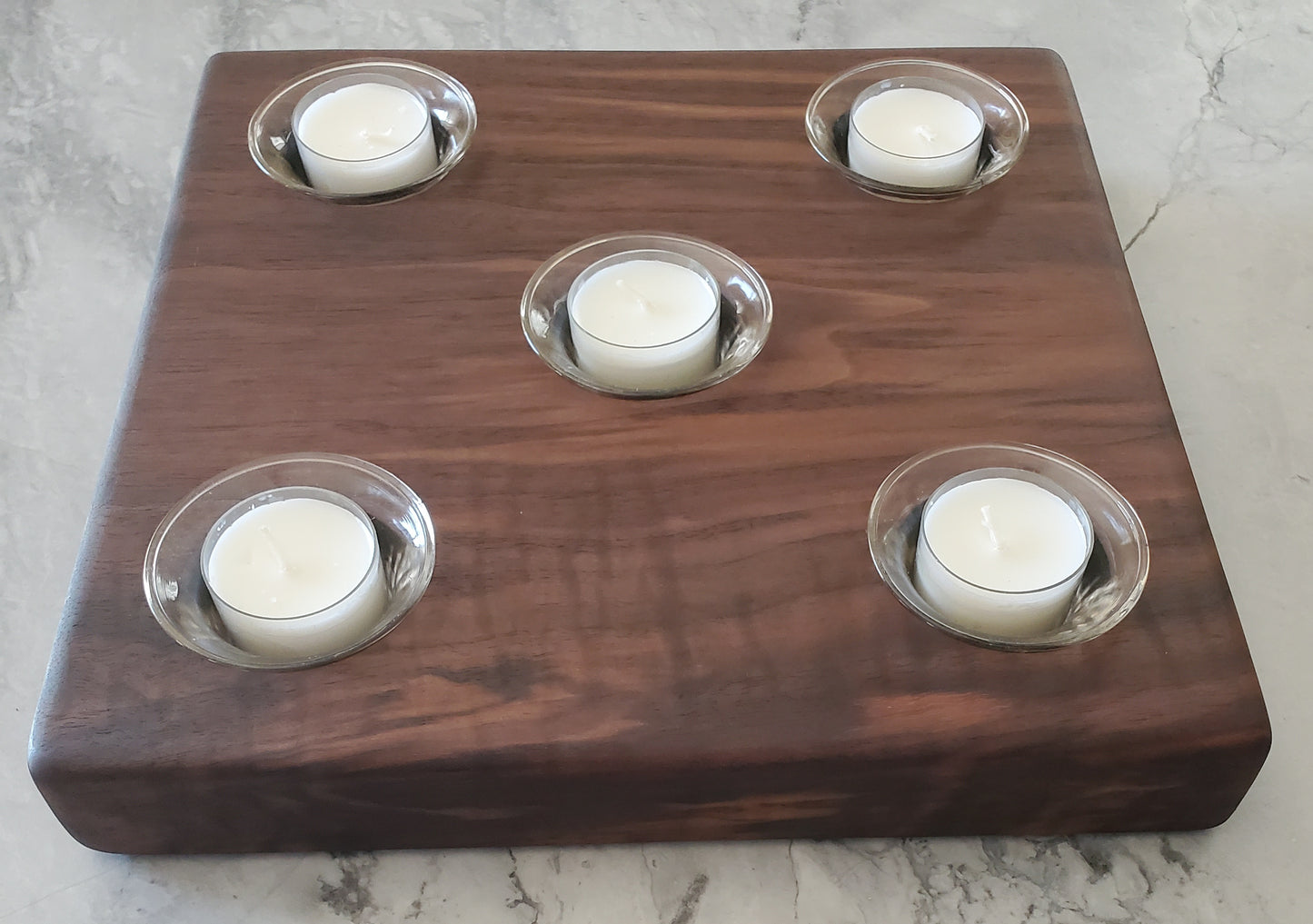 Reclaimed Black Walnut Centerpiece Candle Holder