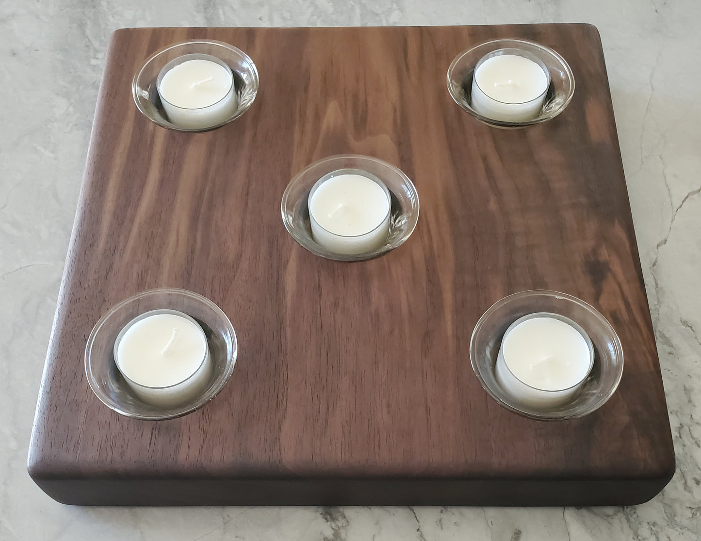 Reclaimed Black Walnut Centerpiece Candle Holder