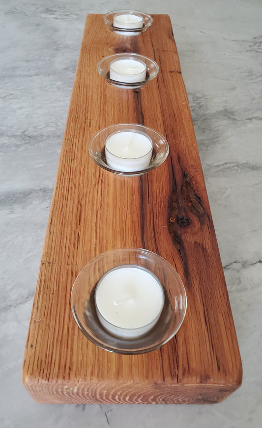 Reclaimed Oak Candle Holder