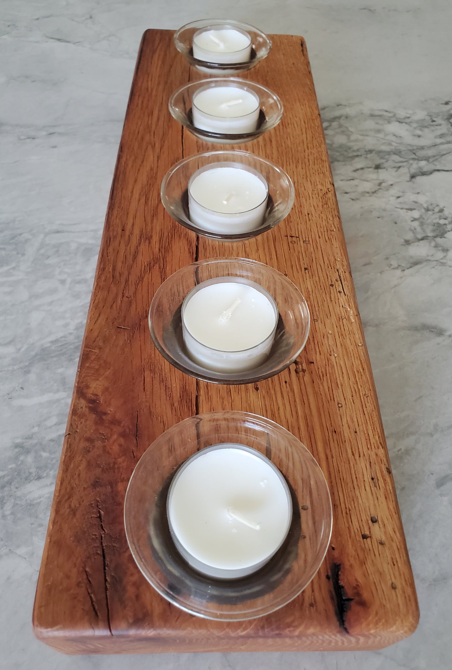 Reclaimed Oak Candle Holder