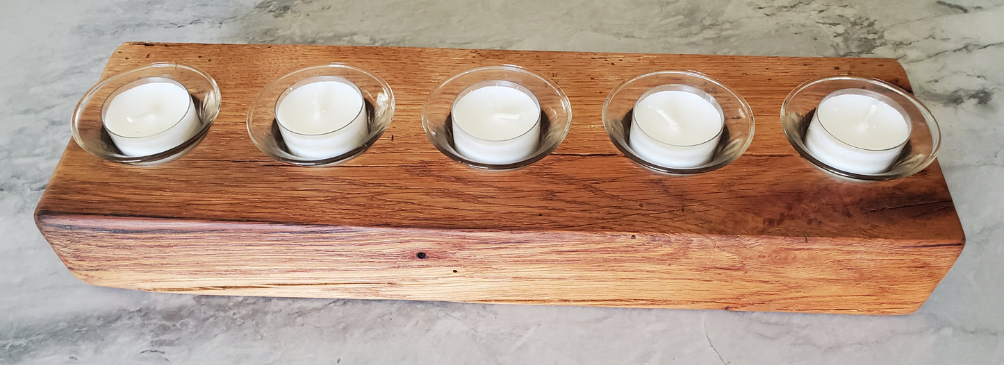 Reclaimed Oak Candle Holder