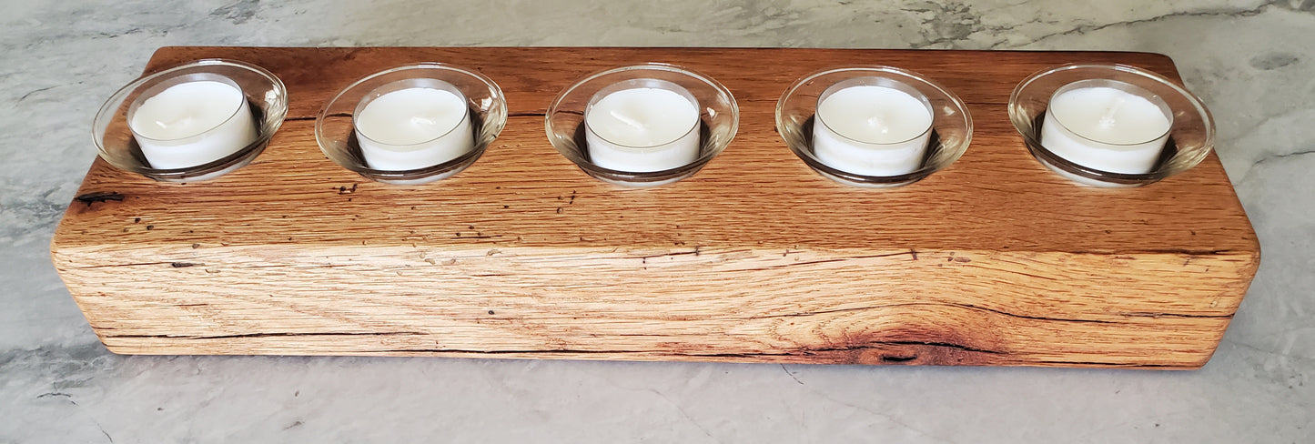 Reclaimed Oak Candle Holder