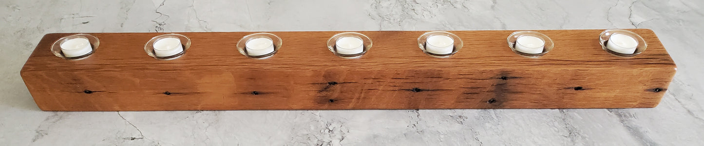 Reclaimed Oak Centerpiece  Candle Holder