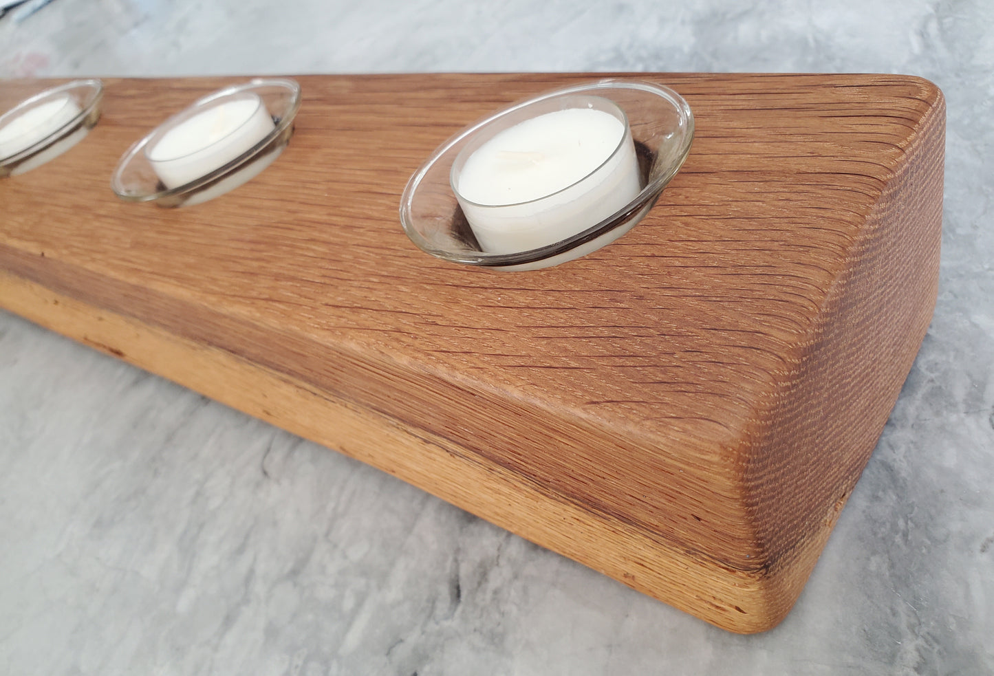 Reclaimed Oak Centerpiece  Candle Holder