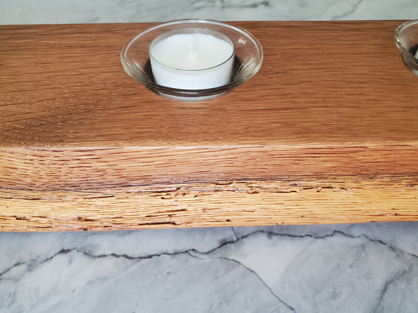 Reclaimed Oak Centerpiece  Candle Holder