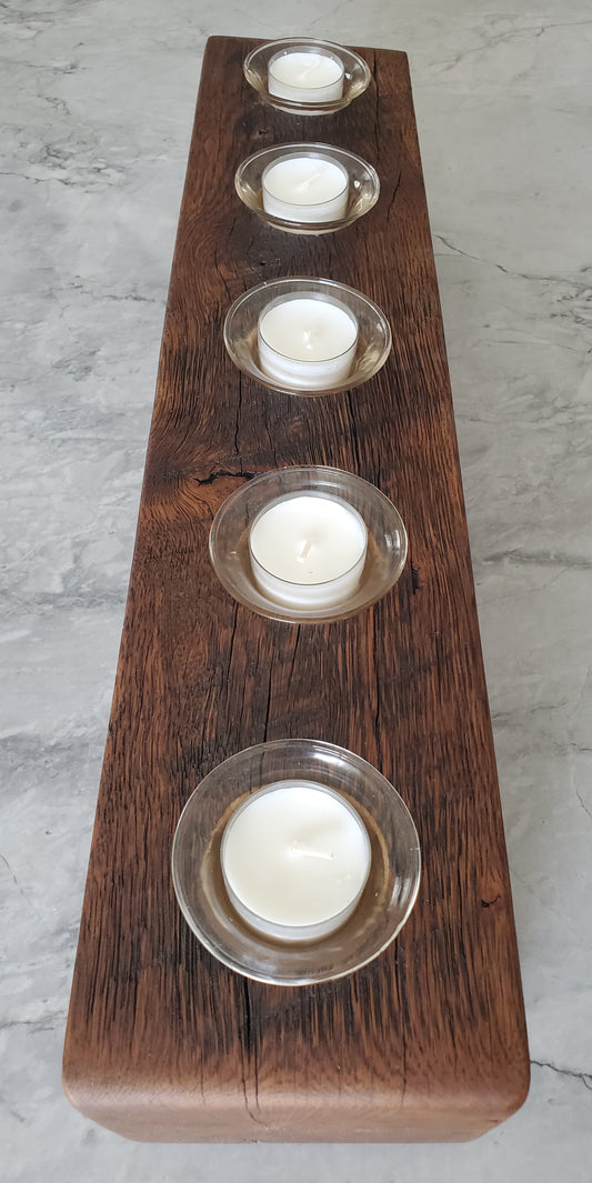 Reclaimed Oak Candle Holder