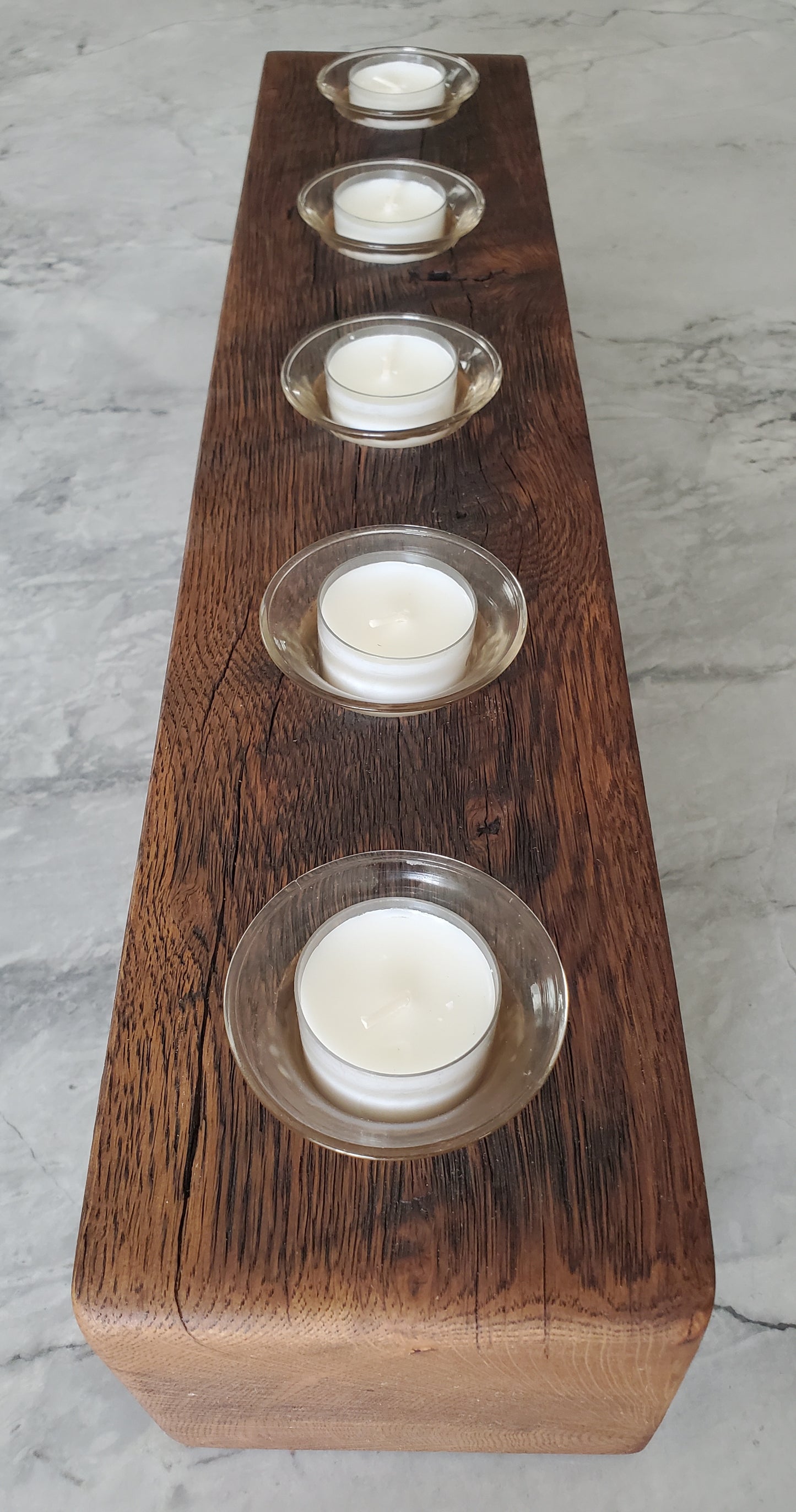 Reclaimed Oak Candle Holder