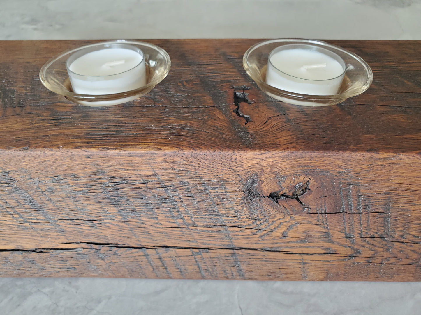 Reclaimed Oak Candle Holder