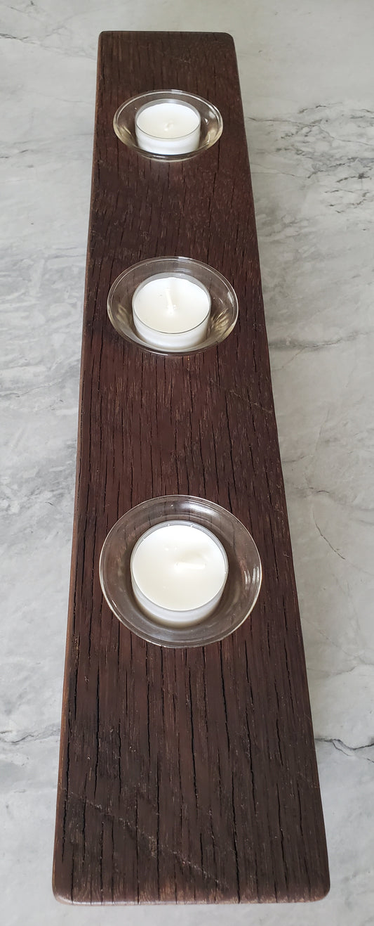 Reclaimed Oak Candle Holder