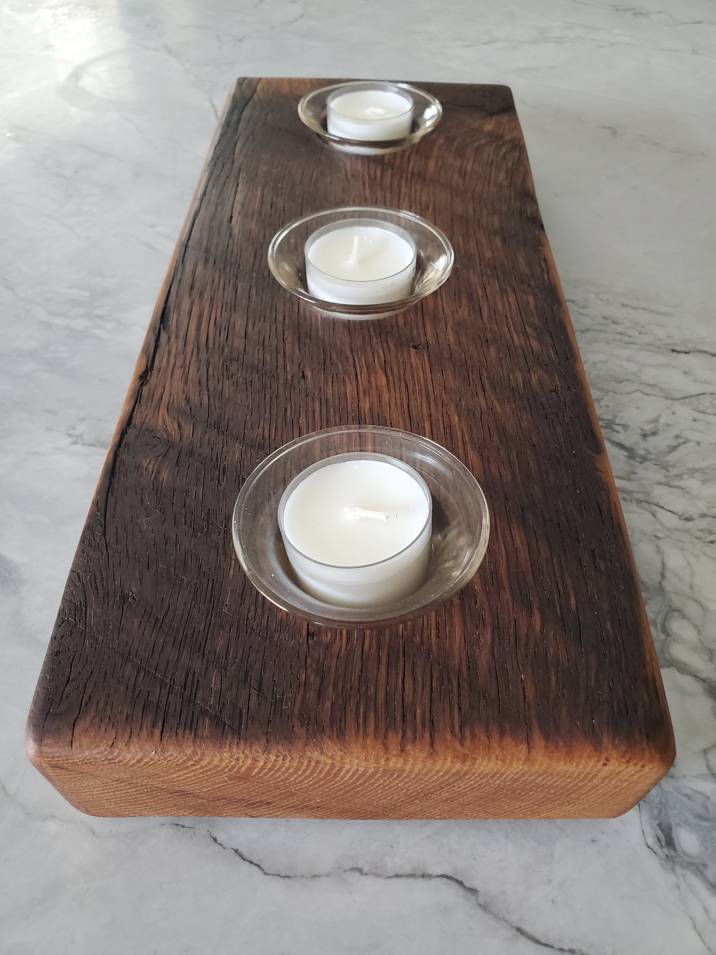 Reclaimed Oak Candle Holder