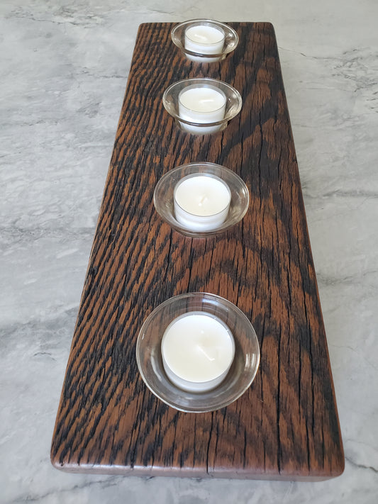 Reclaimed Oak Candle Holder