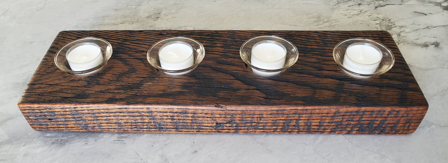 Reclaimed Oak Candle Holder