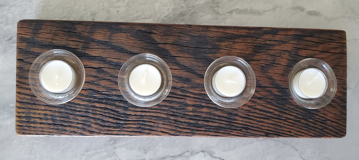 Reclaimed Oak Candle Holder