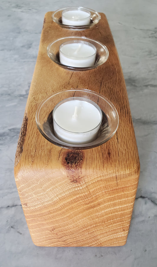 Reclaimed Oak Candle Holder