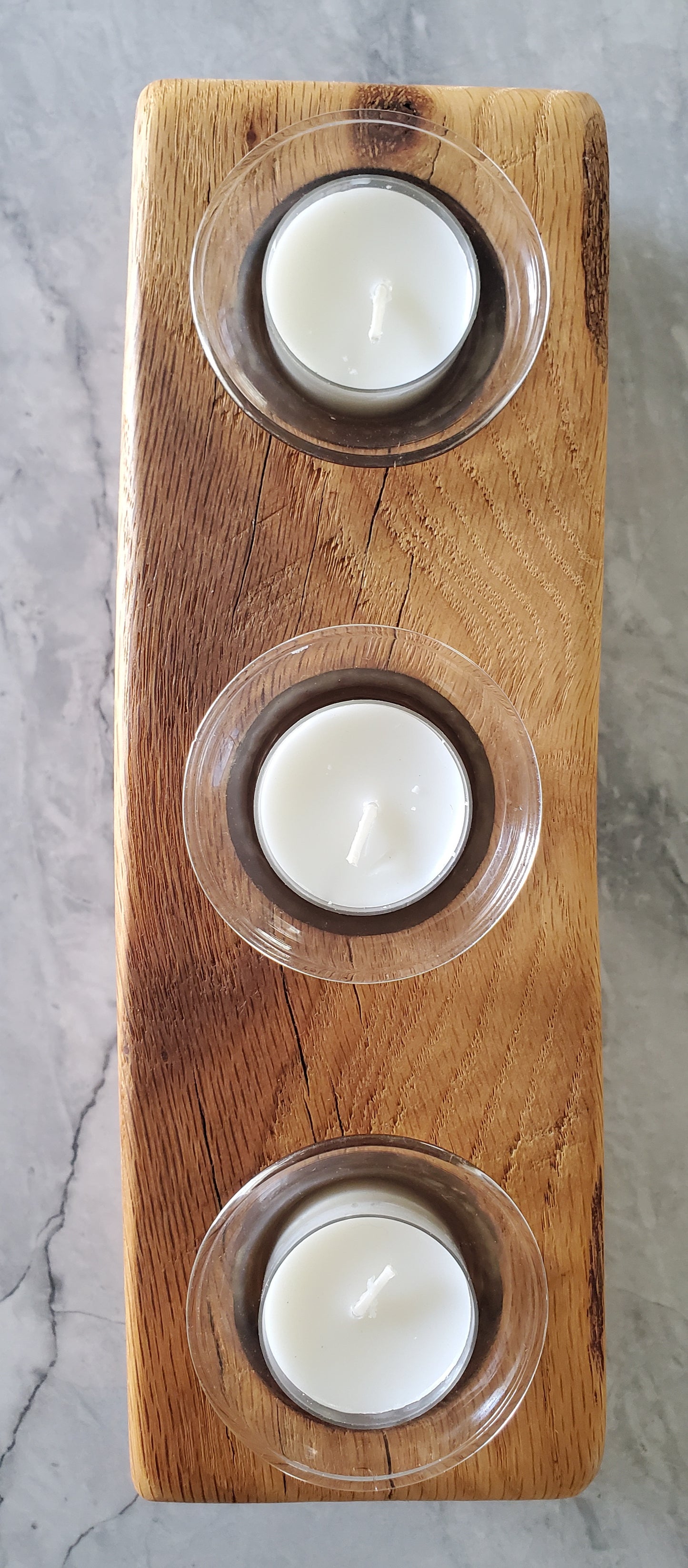 Reclaimed Oak Candle Holder