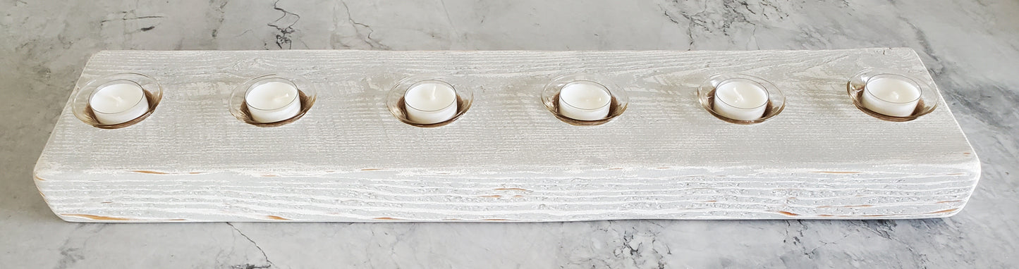 Reclaimed Pine Centerpiece Candle Holder