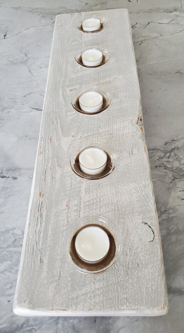 Reclaimed Pine Centerpiece Candle Holder