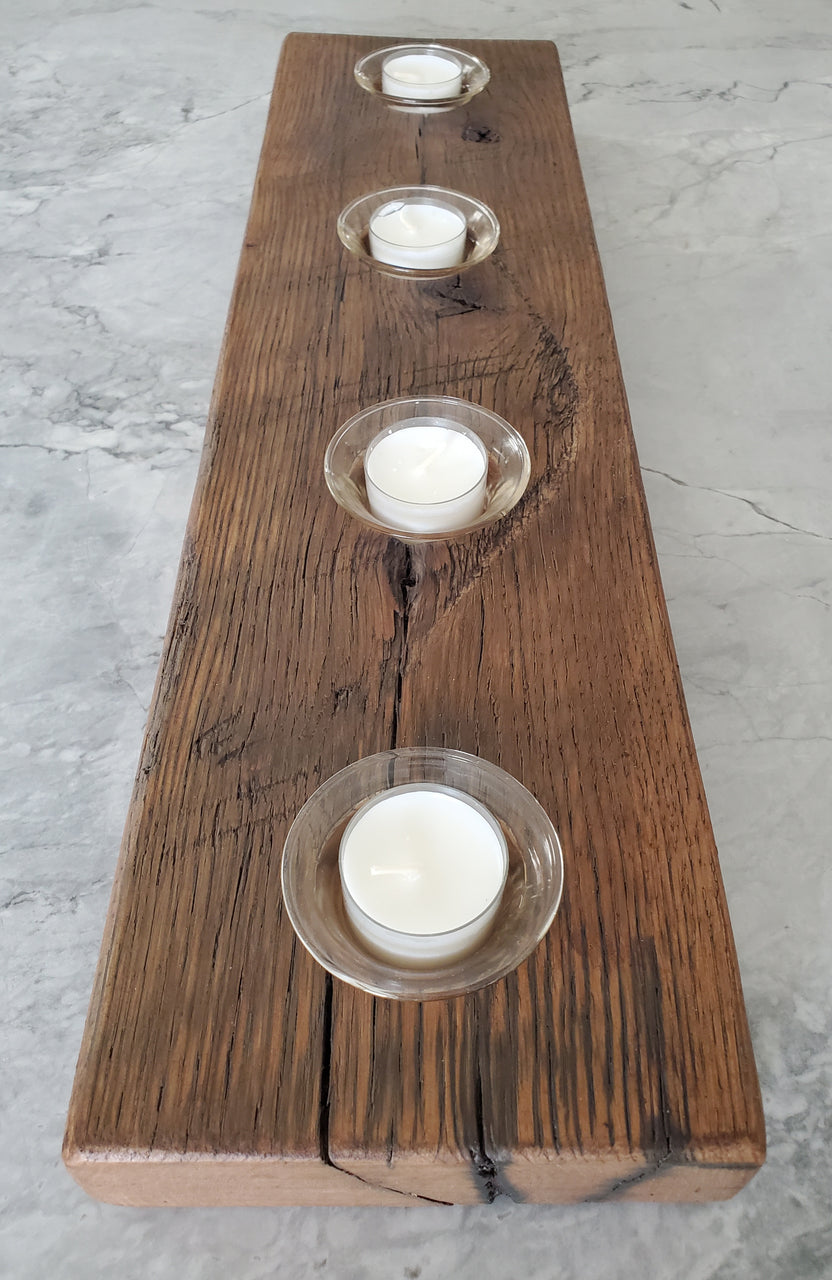 Reclaimed Oak Candle Holder