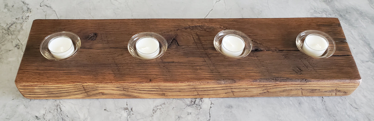 Reclaimed Oak Candle Holder