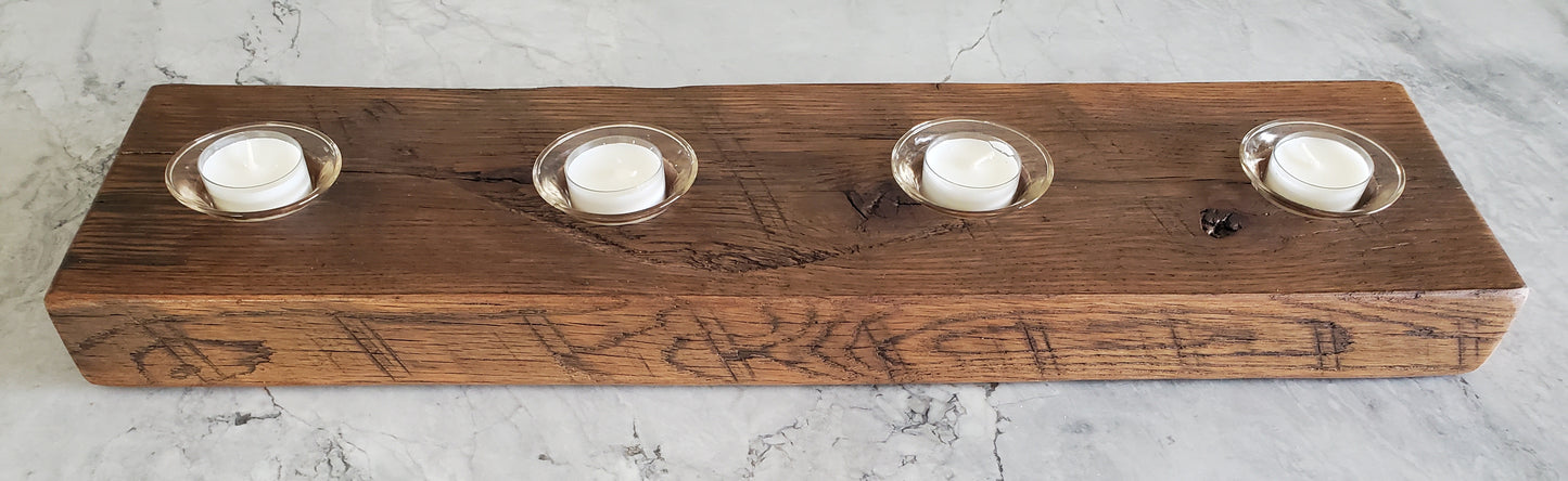 Reclaimed Oak Candle Holder