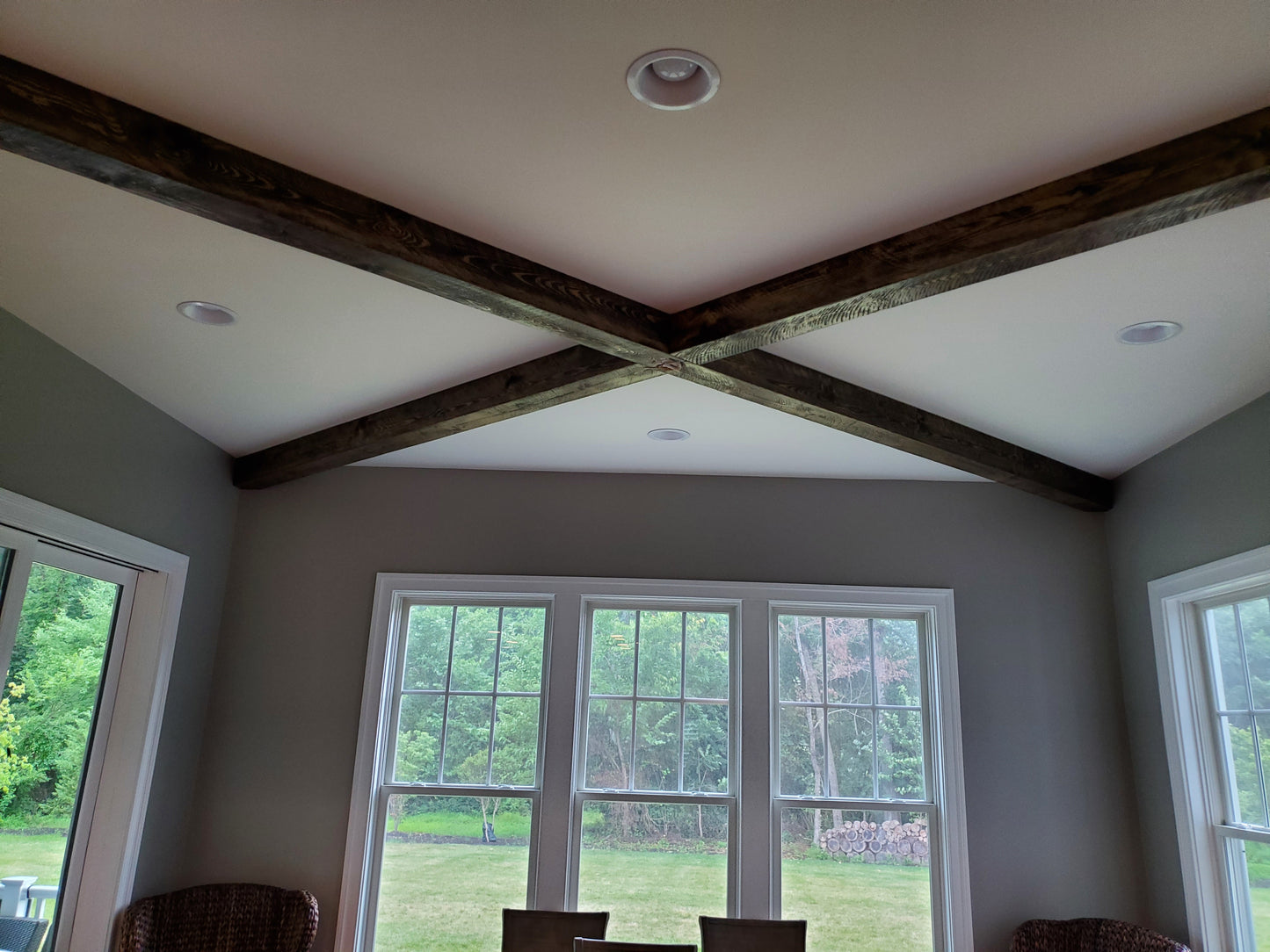 5.5" x 5.5" Red Oak Ceiling Beams